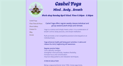 Desktop Screenshot of cashelyoga.com