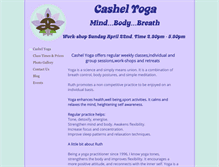 Tablet Screenshot of cashelyoga.com